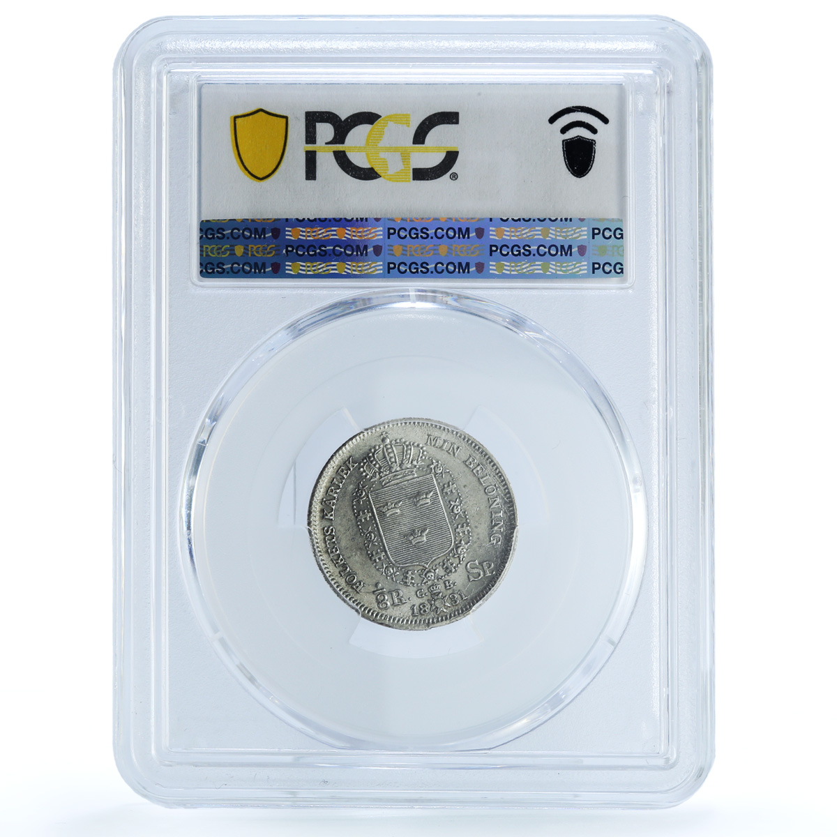 Sweden 1/8 riksdaler King Carl Charles XIV Coinage MS62 PCGS silver coin 1831 Sweden 1/8 riksdaler King Carl Charles XIV Coinage MS62 PCGS silver coin 1831