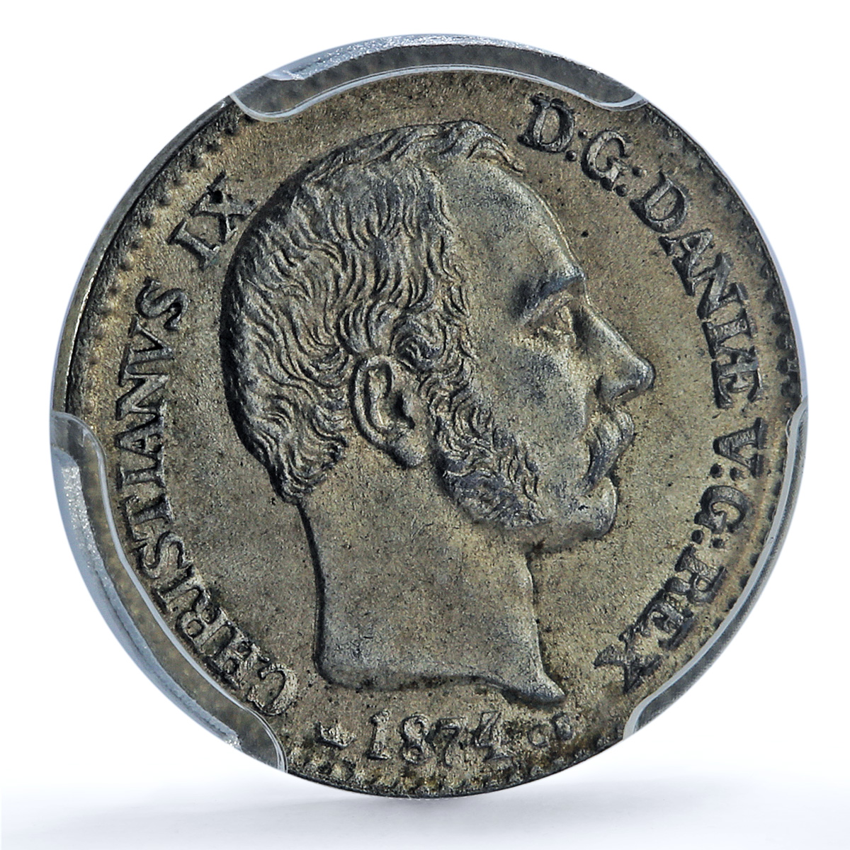 Denmark 4 skilling King Christian IX Coinage KM-775 MS63 PCGS billon coin 1874 Denmark 4 skilling King Christian IX Coinage KM-775 MS63 PCGS billon coin 1874