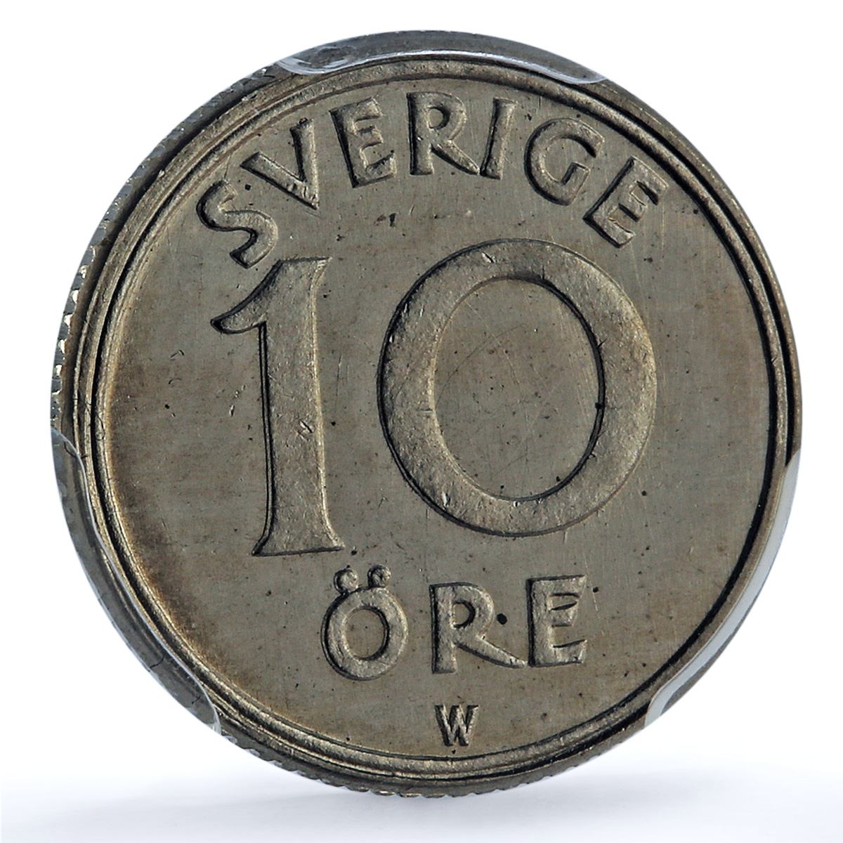 Sweden 10 ore King Gustaf V Coinage KM-795 MS65 PCGS NiBrass coin 1920 Sweden 10 ore King Gustaf V Coinage KM-795 MS65 PCGS NiBrass coin 1920