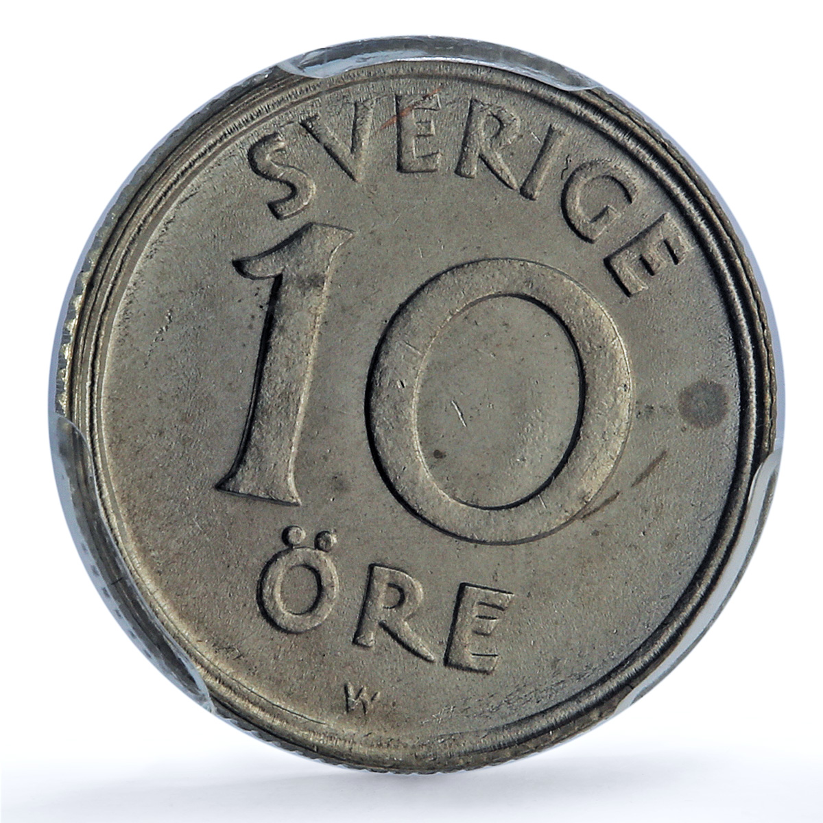 Sweden 10 ore King Gustaf V Coinage KM-795 MS65 PCGS NiBrass coin 1924 Sweden 10 ore King Gustaf V Coinage KM-795 MS65 PCGS NiBrass coin 1924