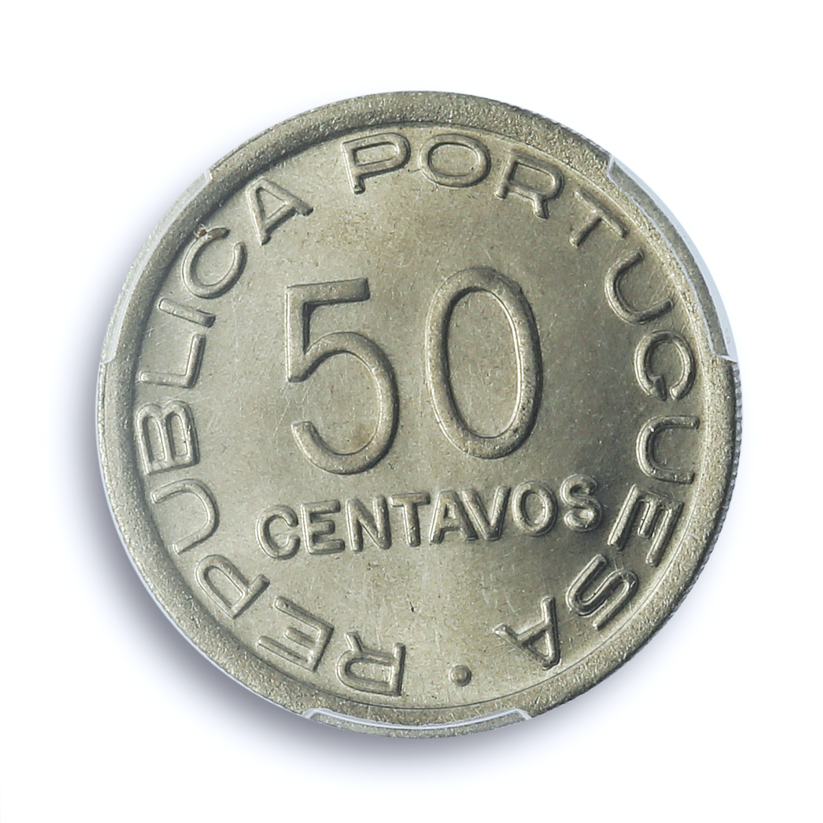Sao Tome 50 centavos Portugal Coinage KM-8 MS66 PCGS CuNi coin 1948 Sao Tome 50 centavos Portugal Coinage KM-8 MS66 PCGS CuNi coin 1948