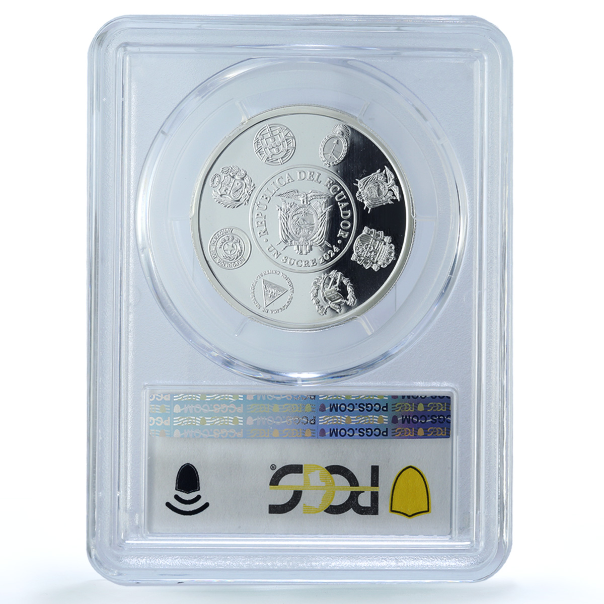 Ecuador 1 sucre Ibero-American Capitals Quito PR69 PCGS silver coin 2024 Ecuador 1 sucre Ibero-American Capitals Quito PR69 PCGS silver coin 2024