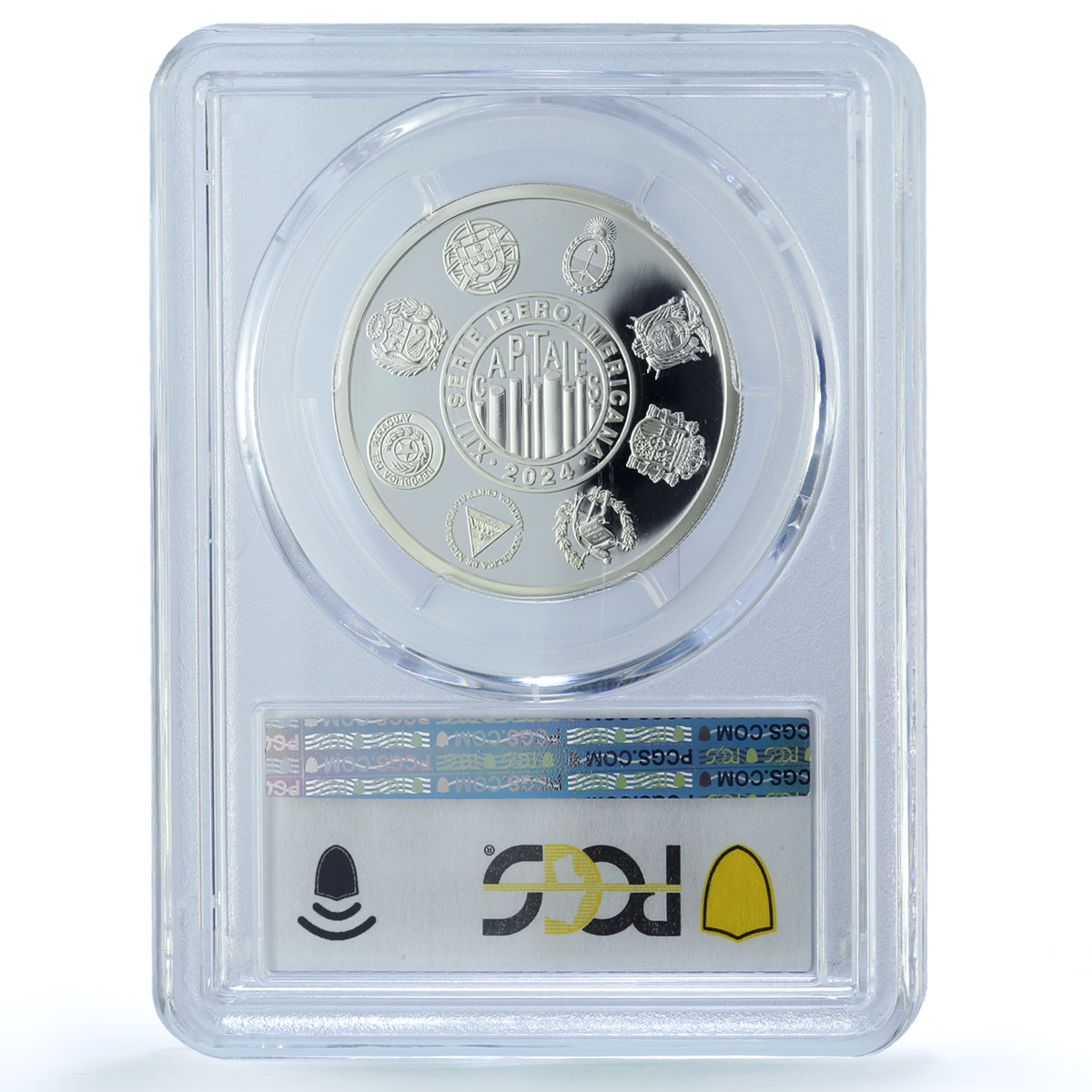 Spain Ibero-American Series XIII Capitals Cities PR69 PCGS silver medal 2024 Spain Ibero-American Series XIII Capitals Cities PR69 PCGS silver medal 2024