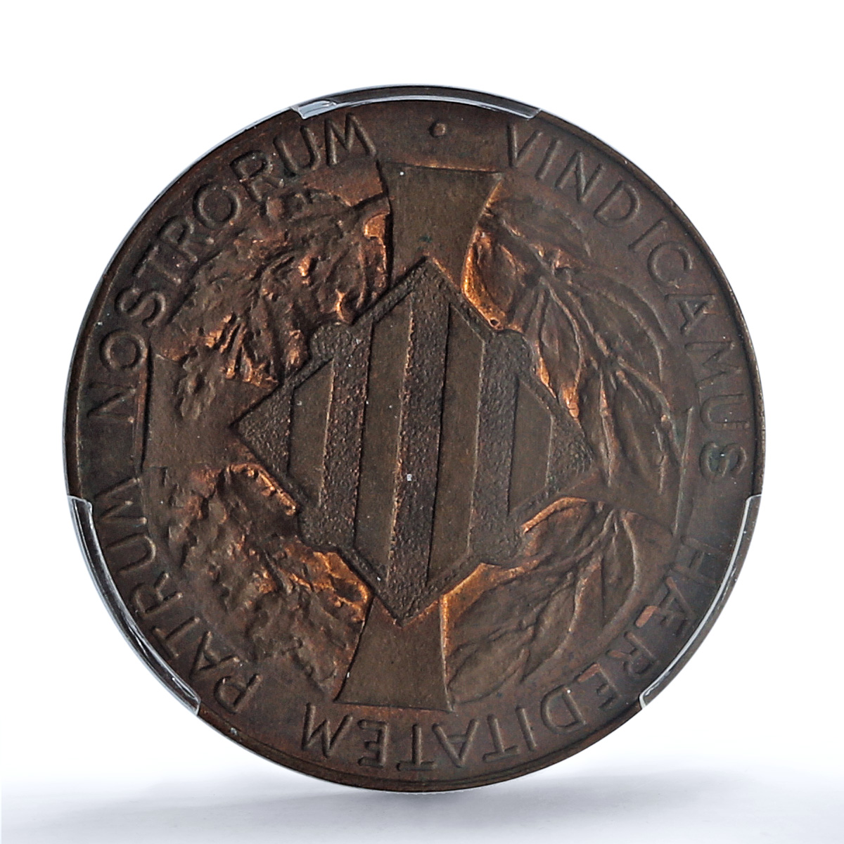 Spain Catalonia 5 centimos Catalanist Union St George UNC PCGS copper coin 1900 Spain Catalonia 5 centimos Catalanist Union St George UNC PCGS copper coin 1900