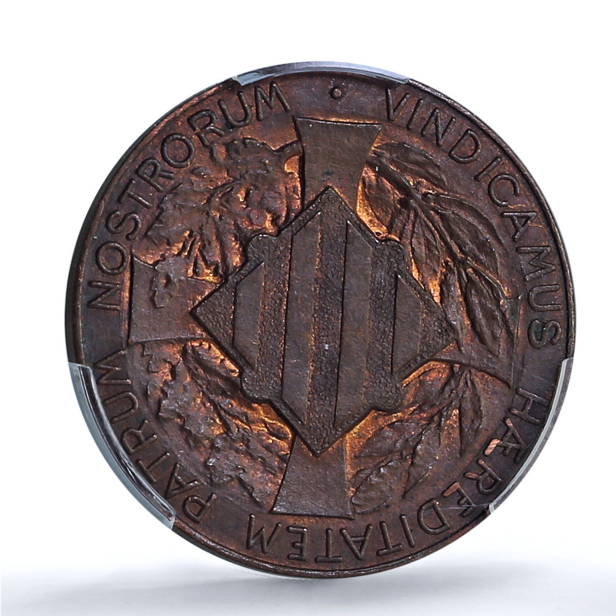 Spain Catalonia 5 centimos Catalanist Union St George UNC PCGS copper coin 1900 Spain Catalonia 5 centimos Catalanist Union St George UNC PCGS copper coin 1900