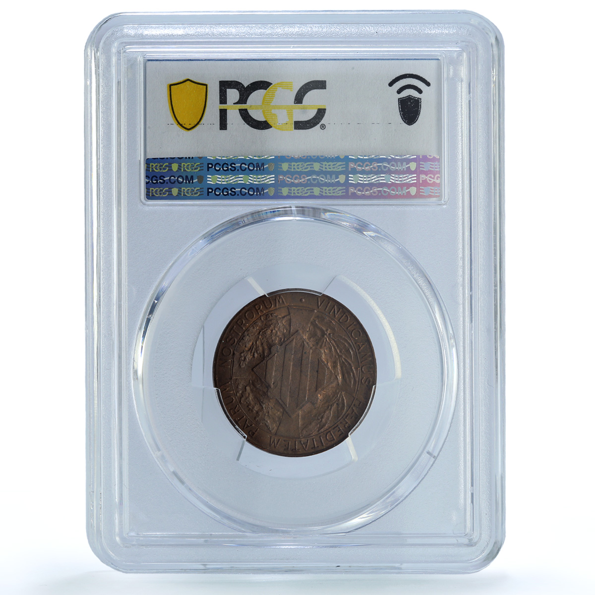 Spain Catalonia 5 centimos Catalanist Union St George MS63 PCGS copper coin 1900 Spain Catalonia 5 centimos Catalanist Union St George MS63 PCGS copper coin 1900