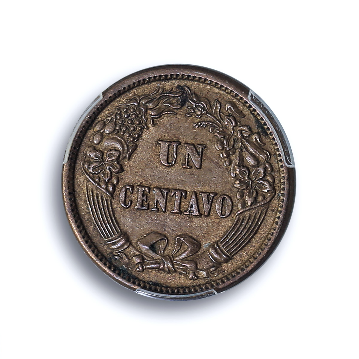 Peru 1 centavo Republic Coinage Radiant Star KM-187.1 MS62 PCGS CuNi coin 1864 Peru 1 centavo Republic Coinage Radiant Star KM-187.1 MS62 PCGS CuNi coin 1864