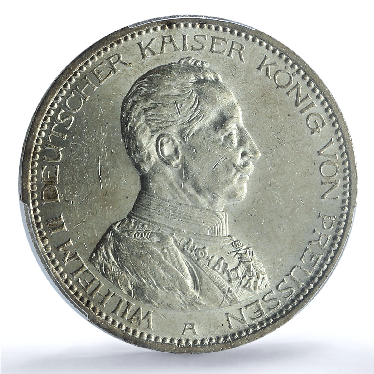 Germany Prussia 5 mark William Wilhelm II Thaler MS62 PCGS silver coin 1914 Germany Prussia 5 mark William Wilhelm II Thaler MS62 PCGS silver coin 1914