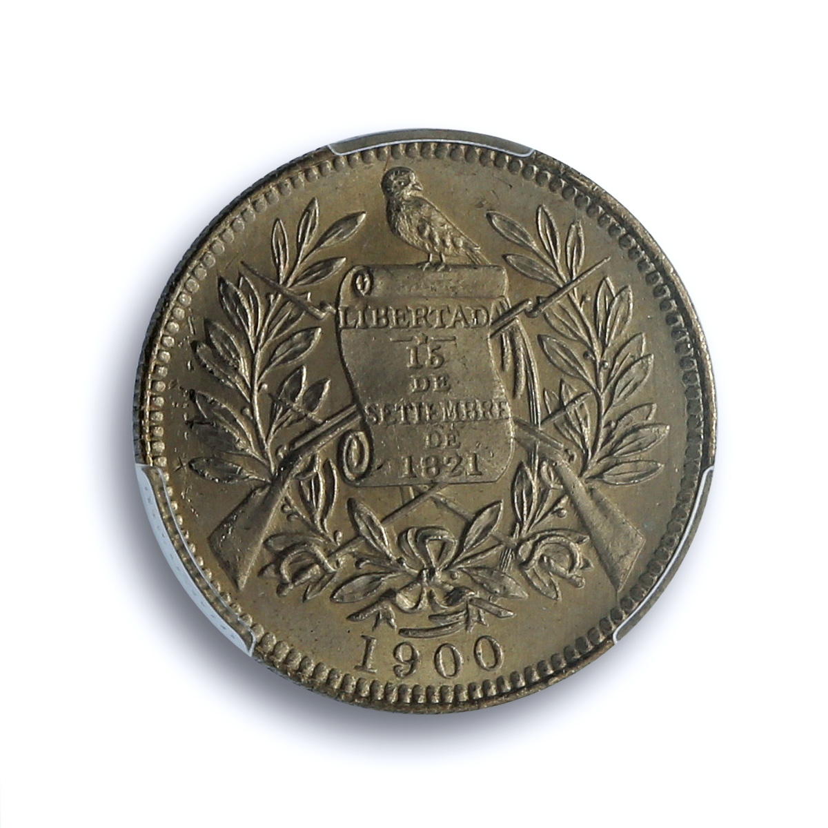 Guatemala 1 real Republic Coinage Libertad KM-177 MS64 PCGS CuNi coin 1900 Guatemala 1 real Republic Coinage Libertad KM-177 MS64 PCGS CuNi coin 1900