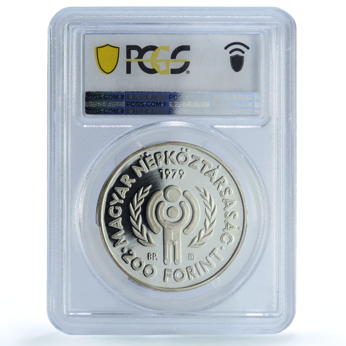 Hungary 200 HUF UNICEF Save the Children Child Year Piefort PR68 PCGS coin 1979 Hungary 200 HUF UNICEF Save the Children Child Year Piefort PR68 PCGS coin 1979