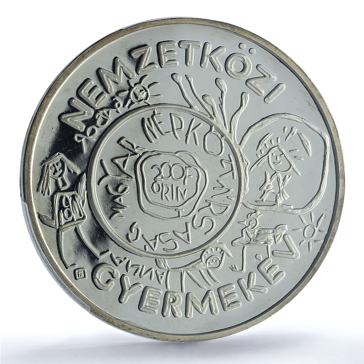 Hungary 200 HUF UNICEF Save the Children Child Year Piefort PR68 PCGS coin 1979 Hungary 200 HUF UNICEF Save the Children Child Year Piefort PR68 PCGS coin 1979
