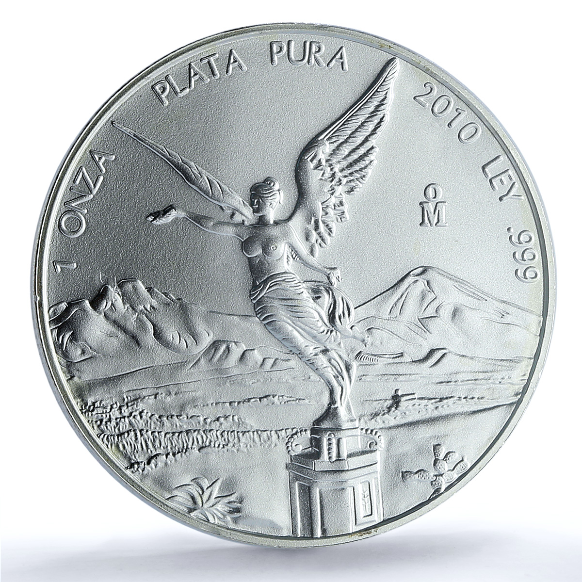 Mexico 1 onza Libertad Angel of Independence KM-639 MS 69 PCGS silver coin 2010