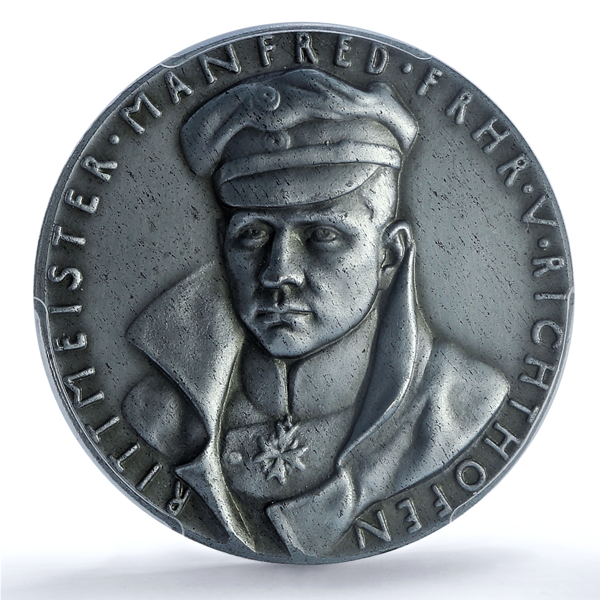 Germany Richthofen Red Baron Planes Aviation Matte SP62 PCGS zinc medal 1918 Germany Richthofen Red Baron Planes Aviation Matte SP62 PCGS zinc medal 1918