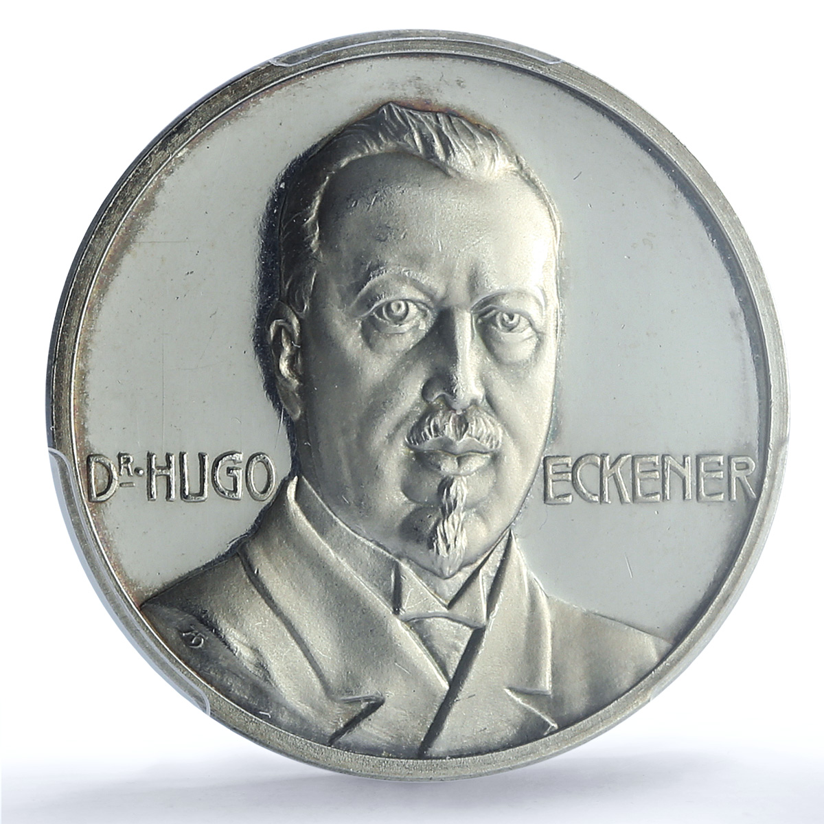 Germany Weimar Eckener Zeppelin Airship Aviation SP62 PCGS silver medal 1924