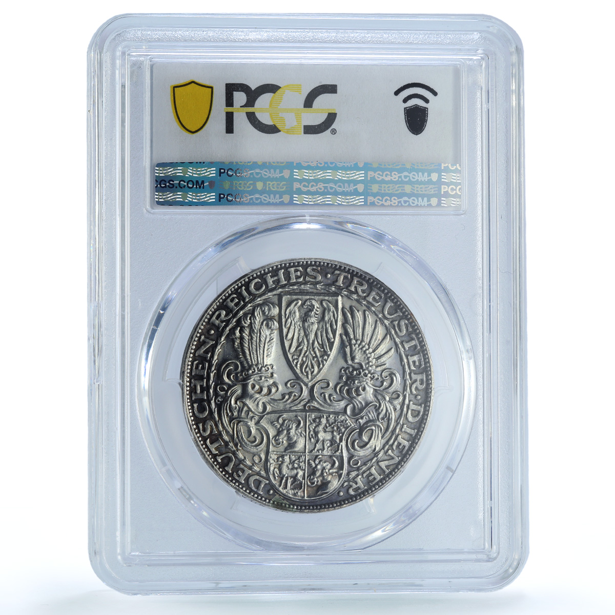 Germany Weimar Hindenburg 5 Mark Token Politics X#1 SP62 PCGS silver medal 1927