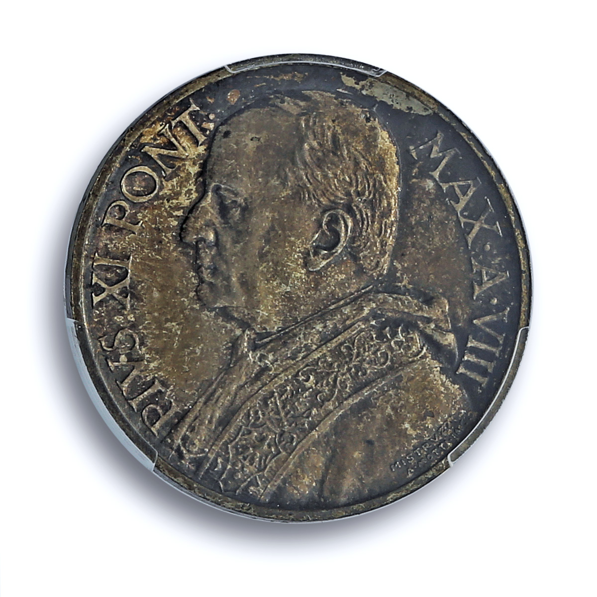 Italy Vatican 5 lire Pope Pius XI Saint Peter in Boat MS65 PCGS silver coin 1929 Italy Vatican 5 lire Pope Pius XI Saint Peter in Boat MS65 PCGS silver coin 1929