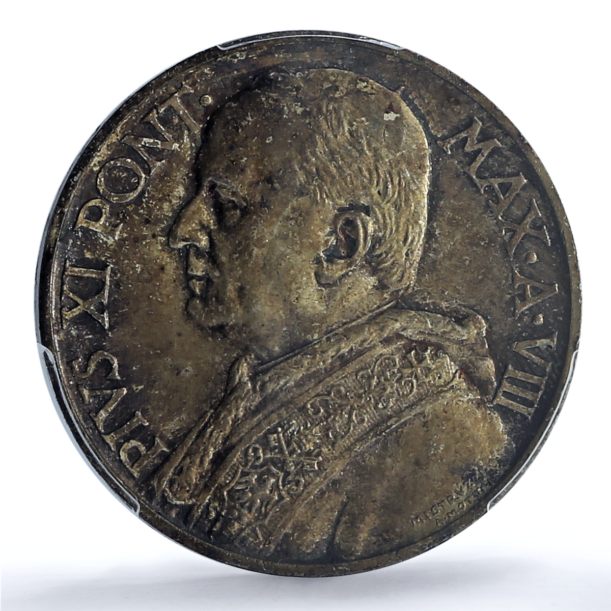 Italy Vatican 10 lire Pope Pius XI Madonna Jesus Baby MS65 PCGS silver coin 1929 Italy Vatican 10 lire Pope Pius XI Madonna Jesus Baby MS65 PCGS silver coin 1929
