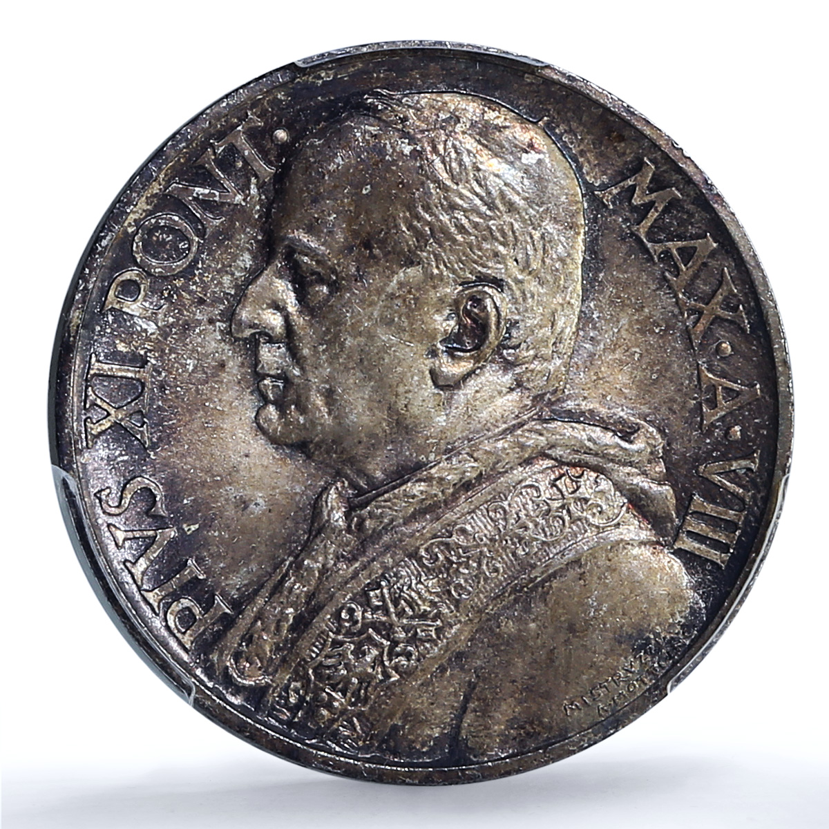 Italy Vatican 10 lire Pope Pius XI Madonna Jesus Baby MS65 PCGS silver coin 1929 Italy Vatican 10 lire Pope Pius XI Madonna Jesus Baby MS65 PCGS silver coin 1929