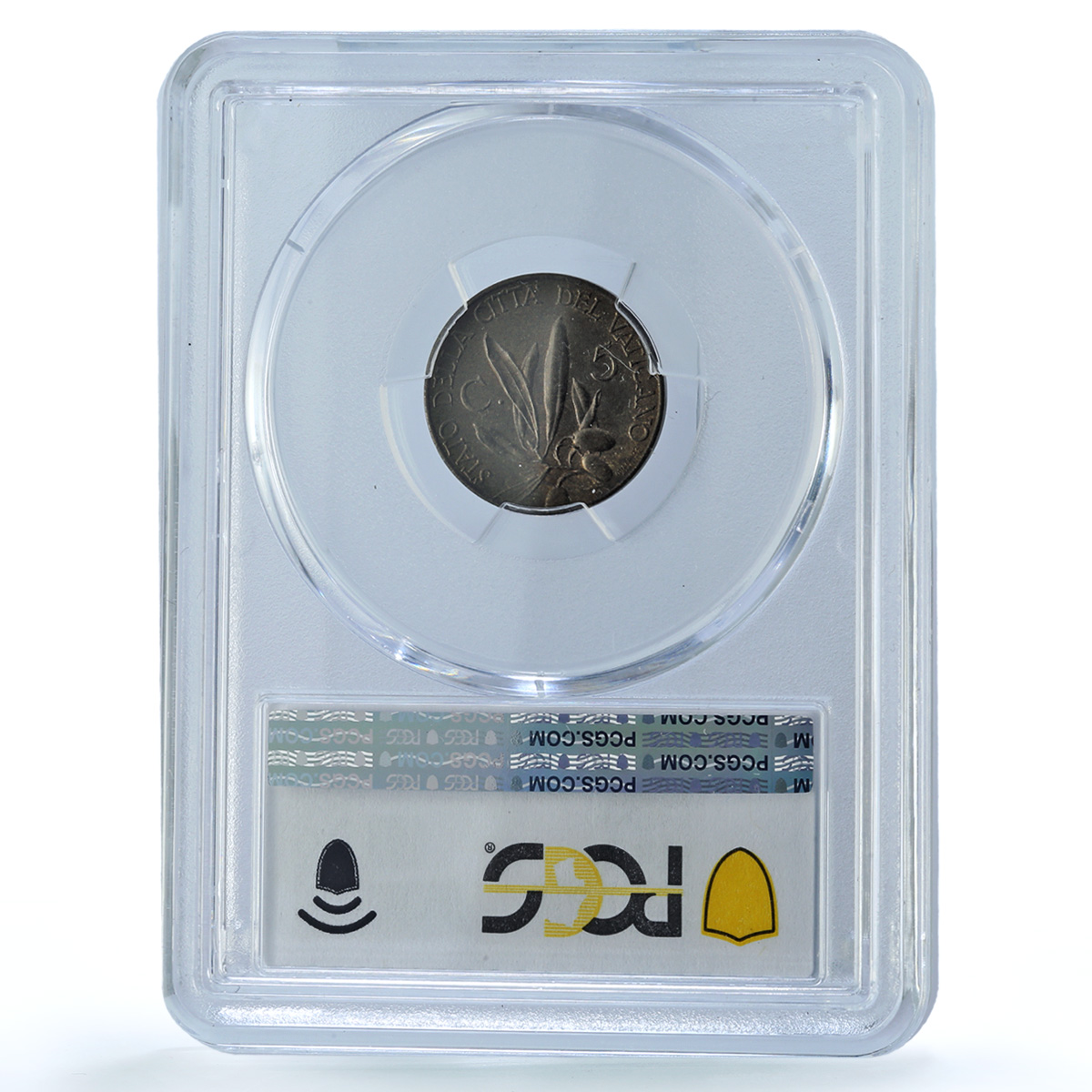 Italy Vatican 5 centesimi Pope Pius XII Olive Branch MS65 PCGS AlBr coin 1939 Italy Vatican 5 centesimi Pope Pius XII Olive Branch MS65 PCGS AlBr coin 1939