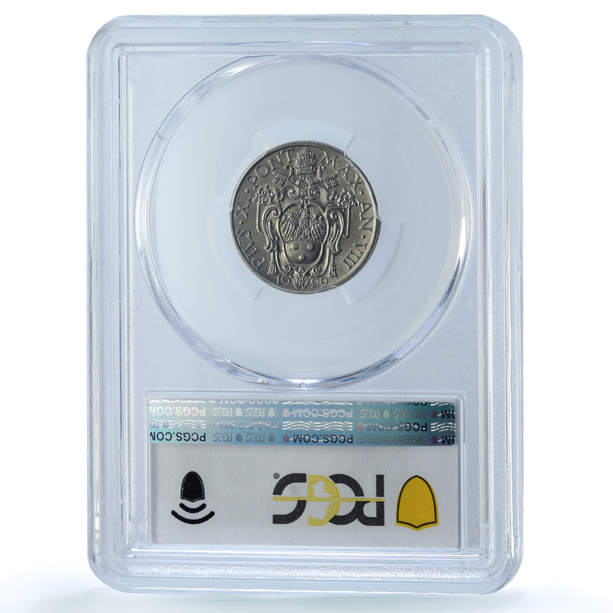 Italy Vatican 20 centesimi Pope Pius XI Saint Paul MS66 PCGS nickel coin 1929 Italy Vatican 20 centesimi Pope Pius XI Saint Paul MS66 PCGS nickel coin 1929