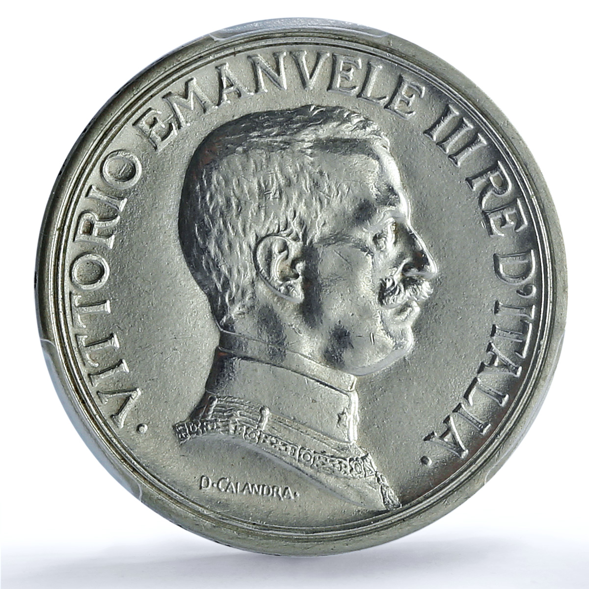 Italy 2 lire King Victor Emmanuel III Coinage KM-55 UNC PCGS silver coin 1917 Italy 2 lire King Victor Emmanuel III Coinage KM-55 UNC PCGS silver coin 1917