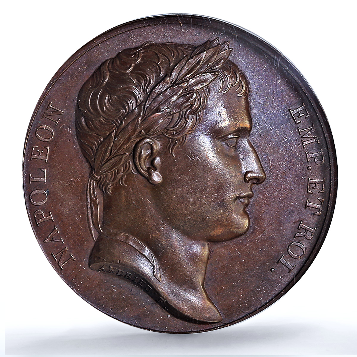 France Napoleon Ourcq Canal History Bramsen-868 SP63 PCGS bronze medal 1809 France Napoleon Ourcq Canal History Bramsen-868 SP63 PCGS bronze medal 1809