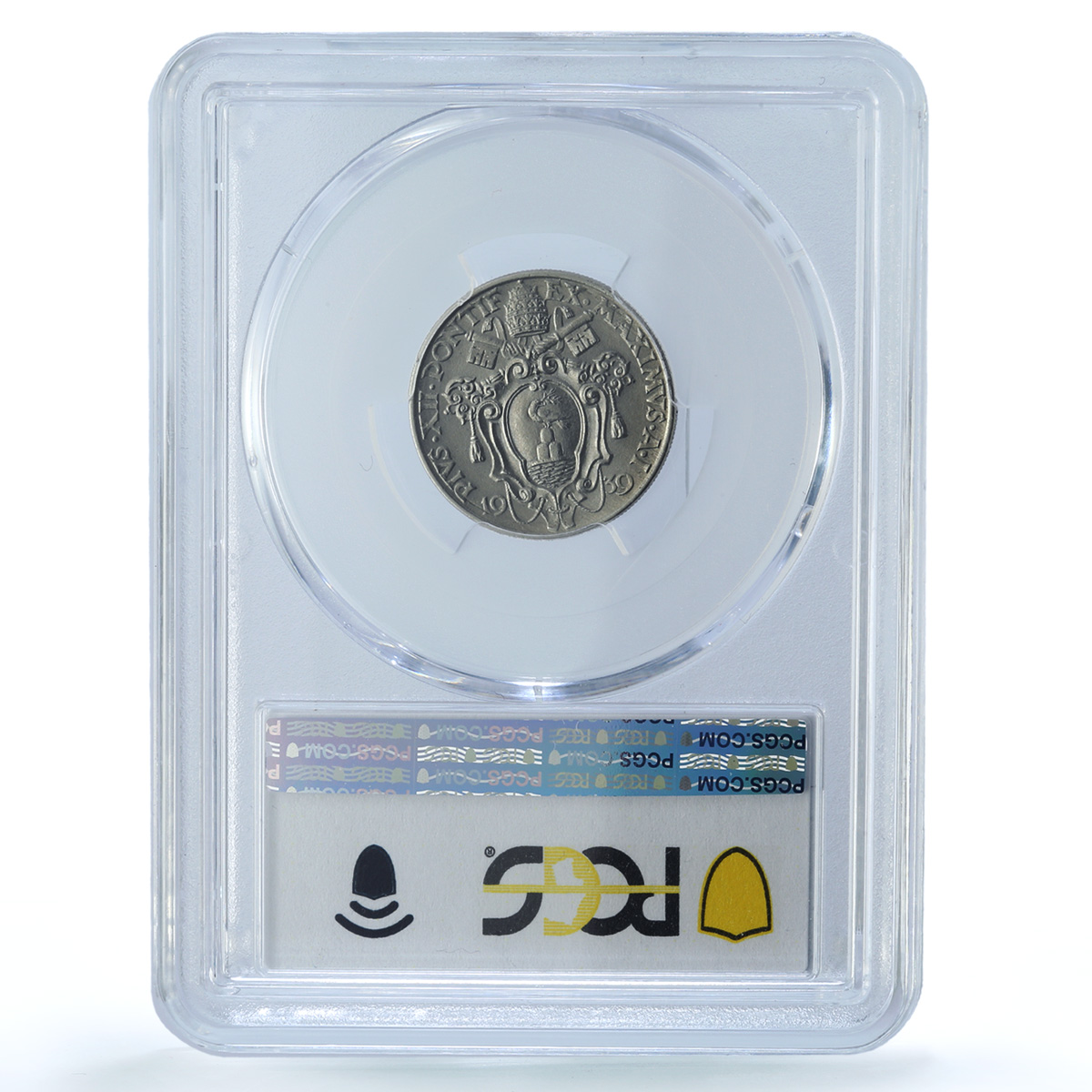 Italy Vatican 20 centesimi Pope Pius XII Saint Paul MS65 PCGS nickel coin 1939 Italy Vatican 20 centesimi Pope Pius XII Saint Paul MS65 PCGS nickel coin 1939