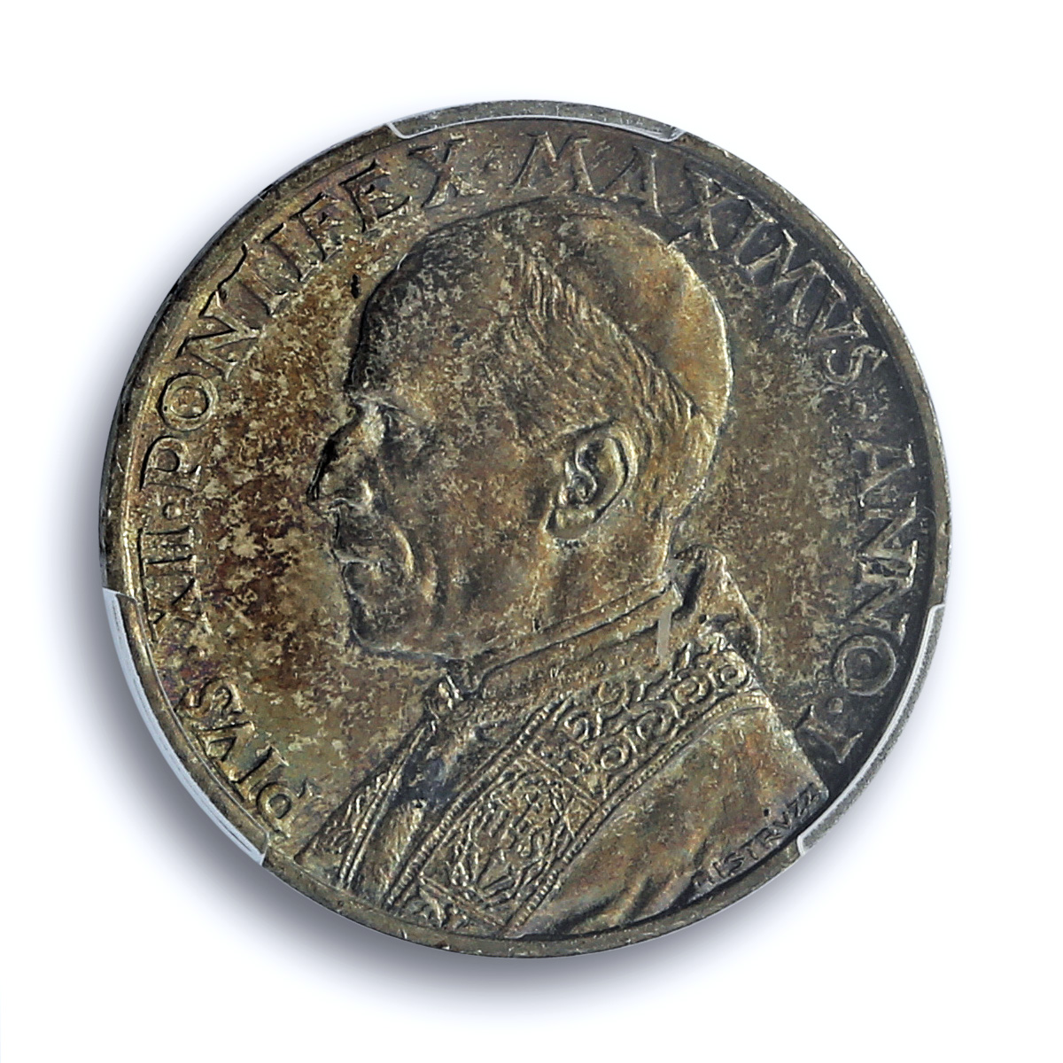 Italy Vatican 5 lire Pope Pius XII Saint Peter Boat MS64 PCGS silver coin 1939 Italy Vatican 5 lire Pope Pius XII Saint Peter Boat MS64 PCGS silver coin 1939
