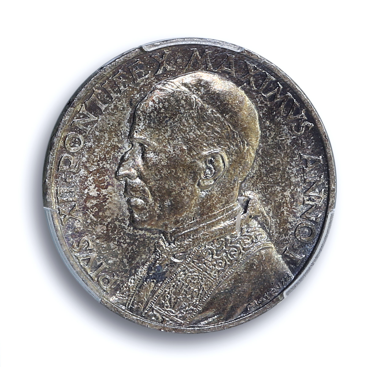 Italy Vatican 5 lire Pope Pius XII Saint Peter Boat MS64 PCGS silver coin 1939 Italy Vatican 5 lire Pope Pius XII Saint Peter Boat MS64 PCGS silver coin 1939