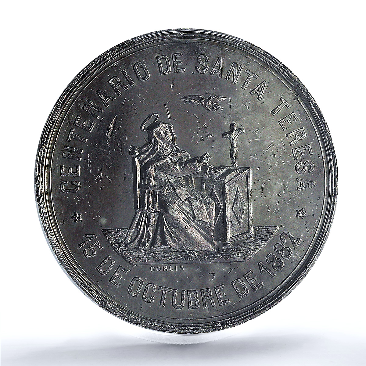 Philippines Santa Teresa 100th Anniversary Religion AU PCGS silver medal 1882 Philippines Santa Teresa 100th Anniversary Religion AU PCGS silver medal 1882