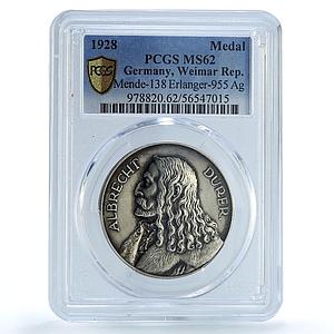 Germany Weimar Albrecht Durer Mende-138 Erlanger-955 MS62 PCGS silver medal 1928