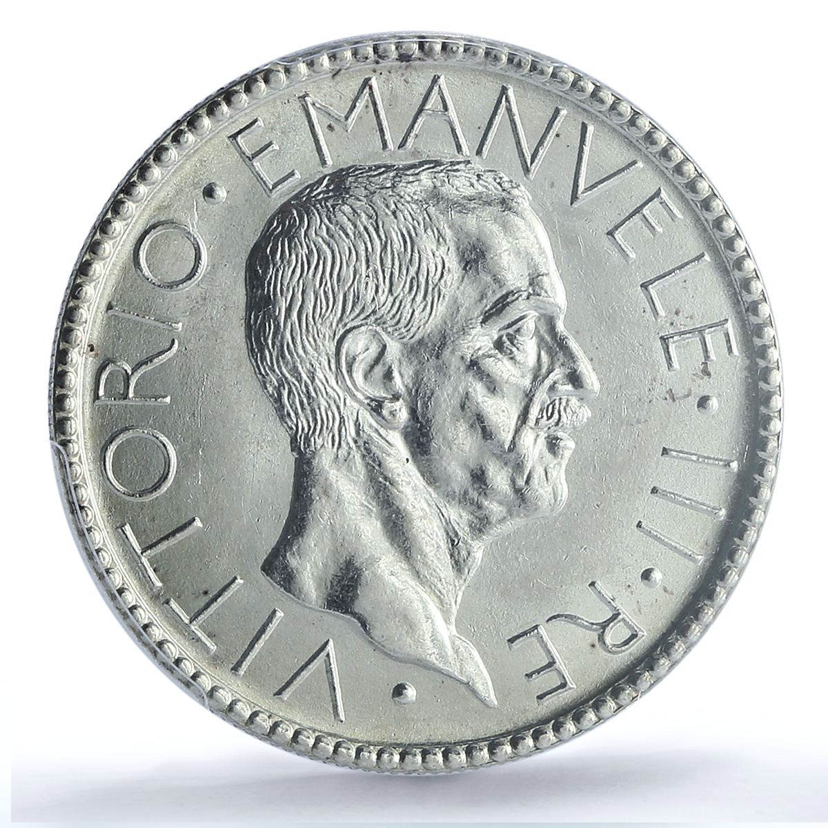 Italy 20 lire King Victor Emmanuel III Coinage KM-69 AU58 PCGS silver coin 1927 Italy 20 lire King Victor Emmanuel III Coinage KM-69 AU58 PCGS silver coin 1927