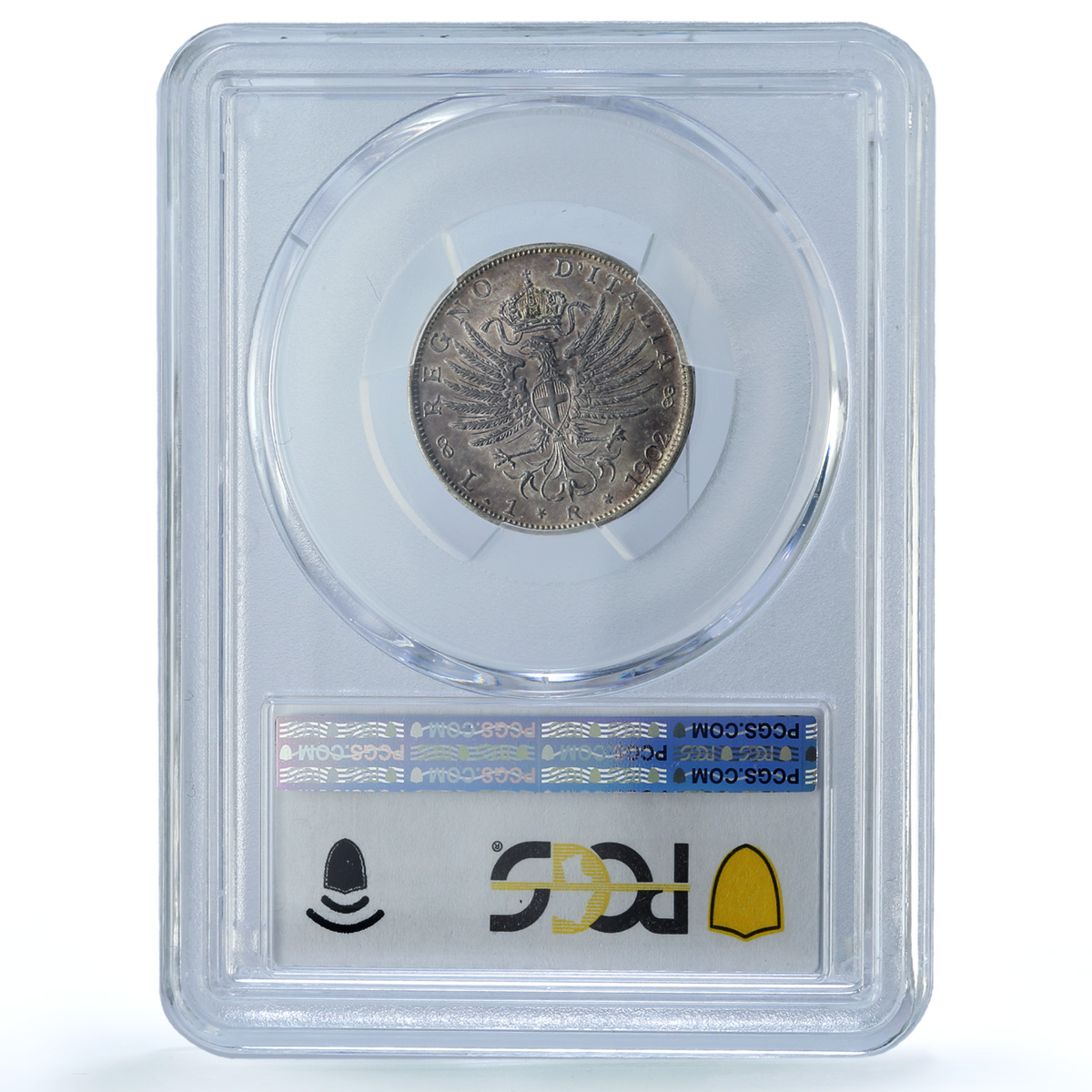Italy 1 lira King Victor Emmanuel III Coinage KM-32 MS64 PCGS silver coin 1902 Italy 1 lira King Victor Emmanuel III Coinage KM-32 MS64 PCGS silver coin 1902
