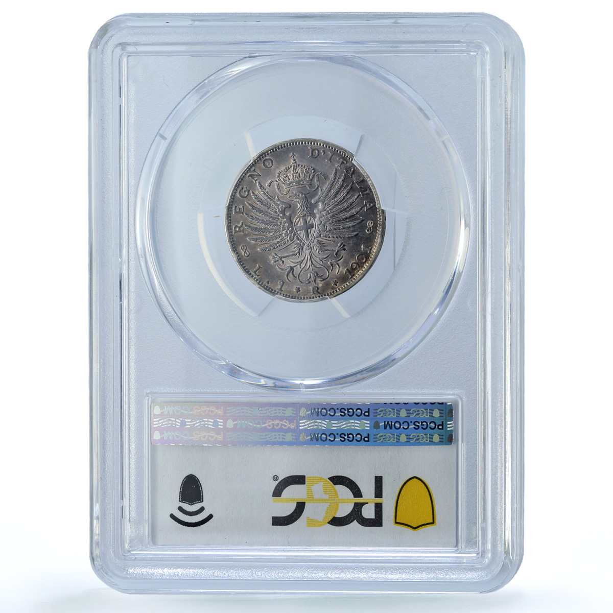 Italy 1 lira King Victor Emmanuel III Coinage KM-32 MS62 PCGS silver coin 1901 Italy 1 lira King Victor Emmanuel III Coinage KM-32 MS62 PCGS silver coin 1901
