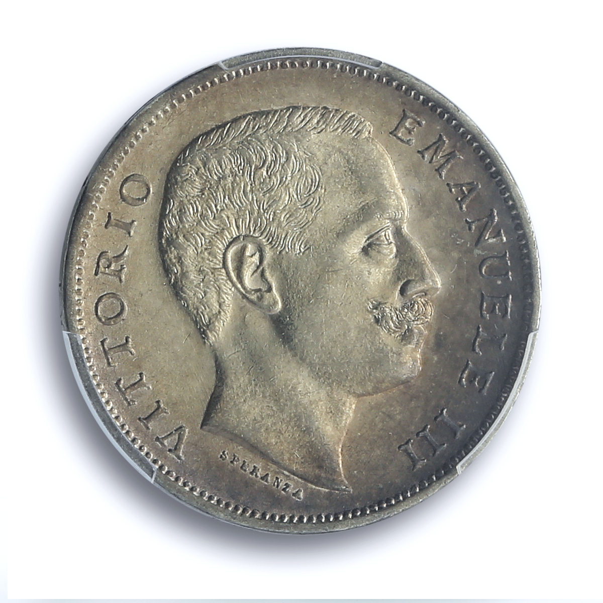 Italy 1 lira King Victor Emmanuel III Coinage KM-32 MS62 PCGS silver coin 1901 Italy 1 lira King Victor Emmanuel III Coinage KM-32 MS62 PCGS silver coin 1901