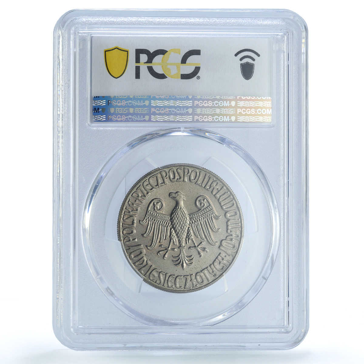 Poland 10 zlotych Kazimierz Wielki Jagiello University Proba SP66 PCGS coin 1964 Poland 10 zlotych Kazimierz Wielki Jagiello University Proba SP66 PCGS coin 1964