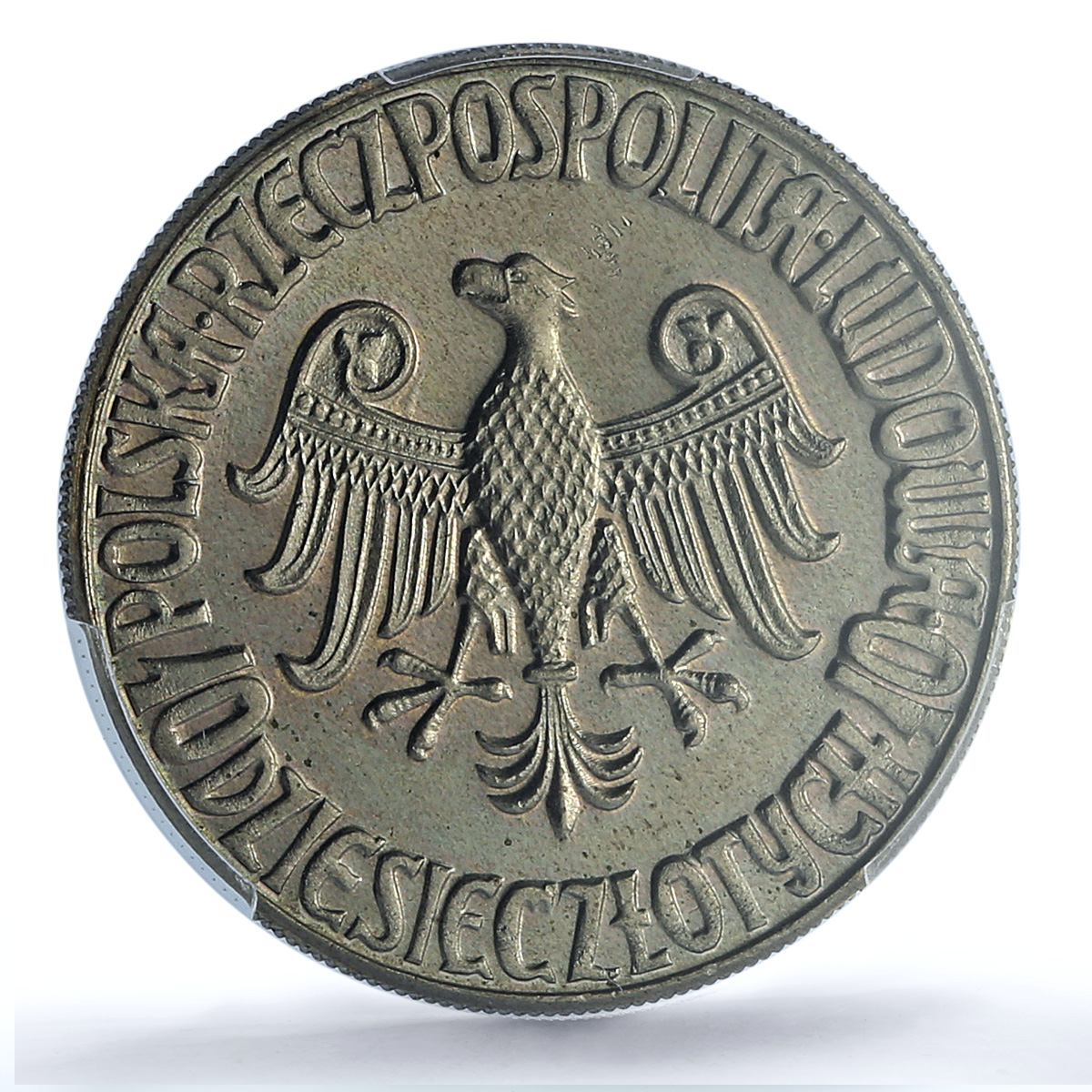 Poland 10 zlotych Kazimierz Wielki Jagiello University Proba SP66 PCGS coin 1964 Poland 10 zlotych Kazimierz Wielki Jagiello University Proba SP66 PCGS coin 1964