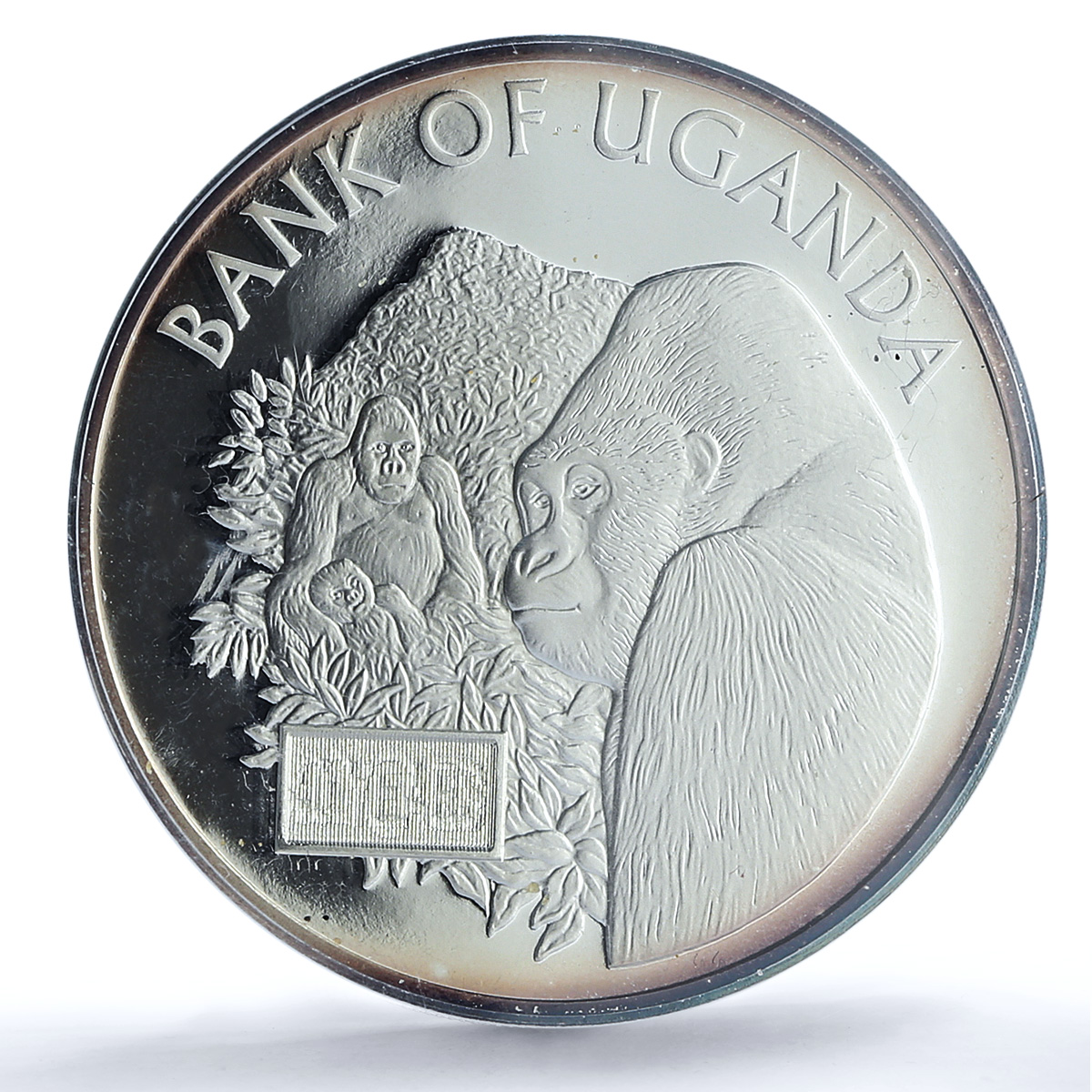 Uganda 20000 shillings Central Bank Gorilla Monkey PR 69 PCGS silver coin 2006 Uganda 20000 shillings Central Bank Gorilla Monkey PR 69 PCGS silver coin 2006
