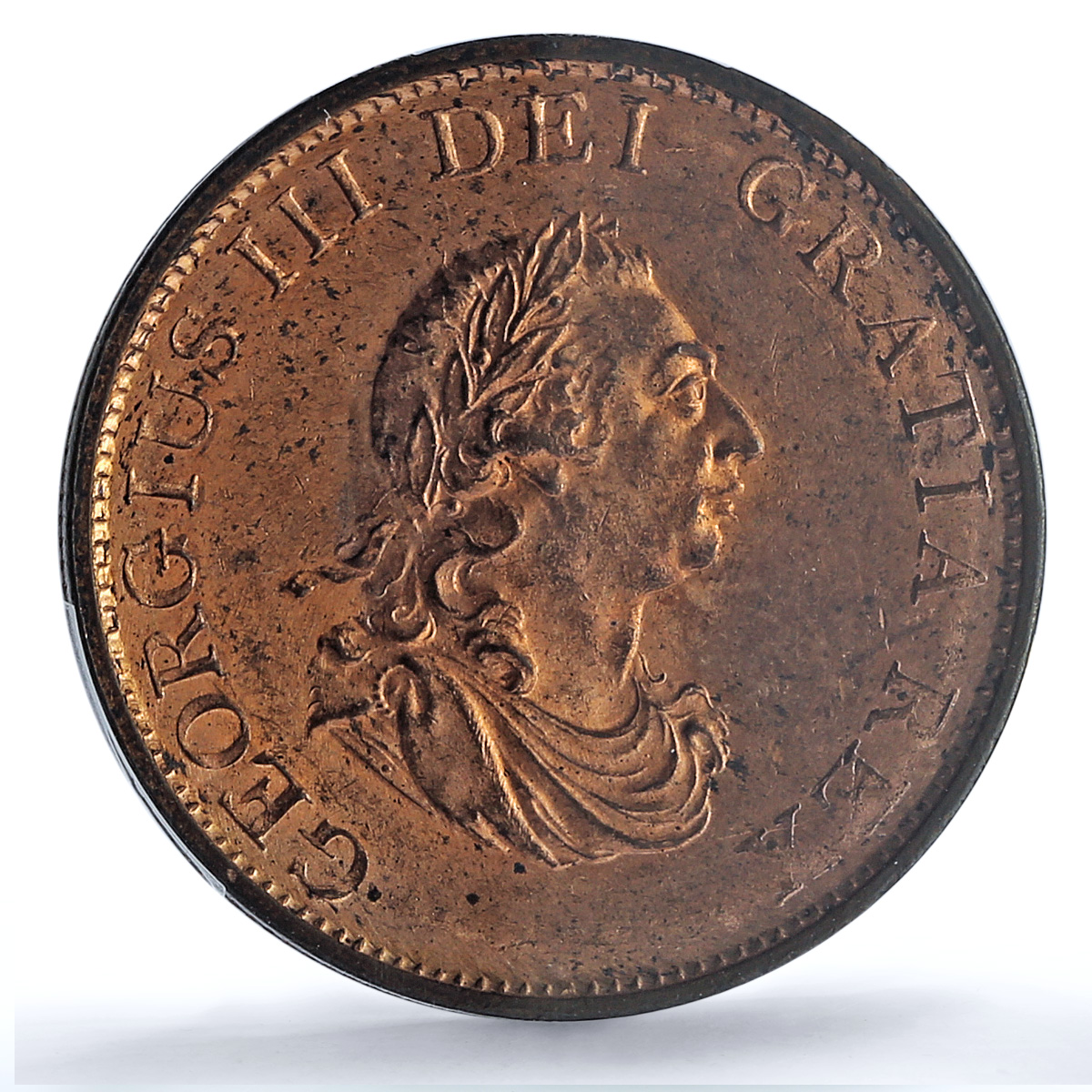 Great Britain 1/2 penny George III Coinage KM-647 MS64 PCGS copper coin 1799 Great Britain 1/2 penny George III Coinage KM-647 MS64 PCGS copper coin 1799