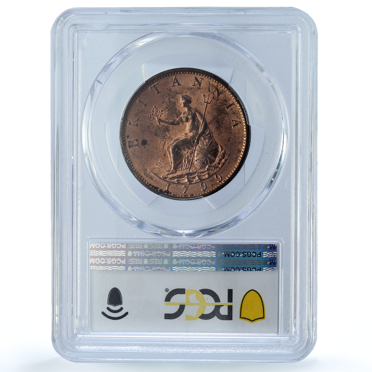 Great Britain 1/2 penny George III Coinage KM-647 MS64 PCGS copper coin 1799