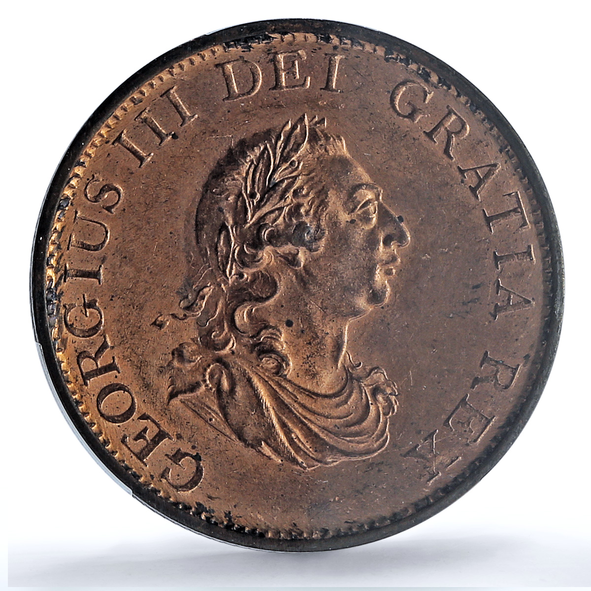 Great Britain 1/2 penny George III Coinage KM-647 MS64 PCGS copper coin 1799