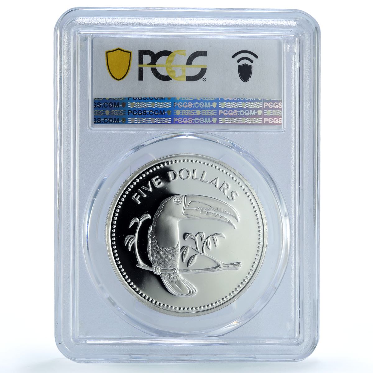 Belize 5 dollars Elizabeth II KM-96a Toucan Bird PR 69 PCGS silver coin 1984 Belize 5 dollars Elizabeth II KM-96a Toucan Bird PR 69 PCGS silver coin 1984