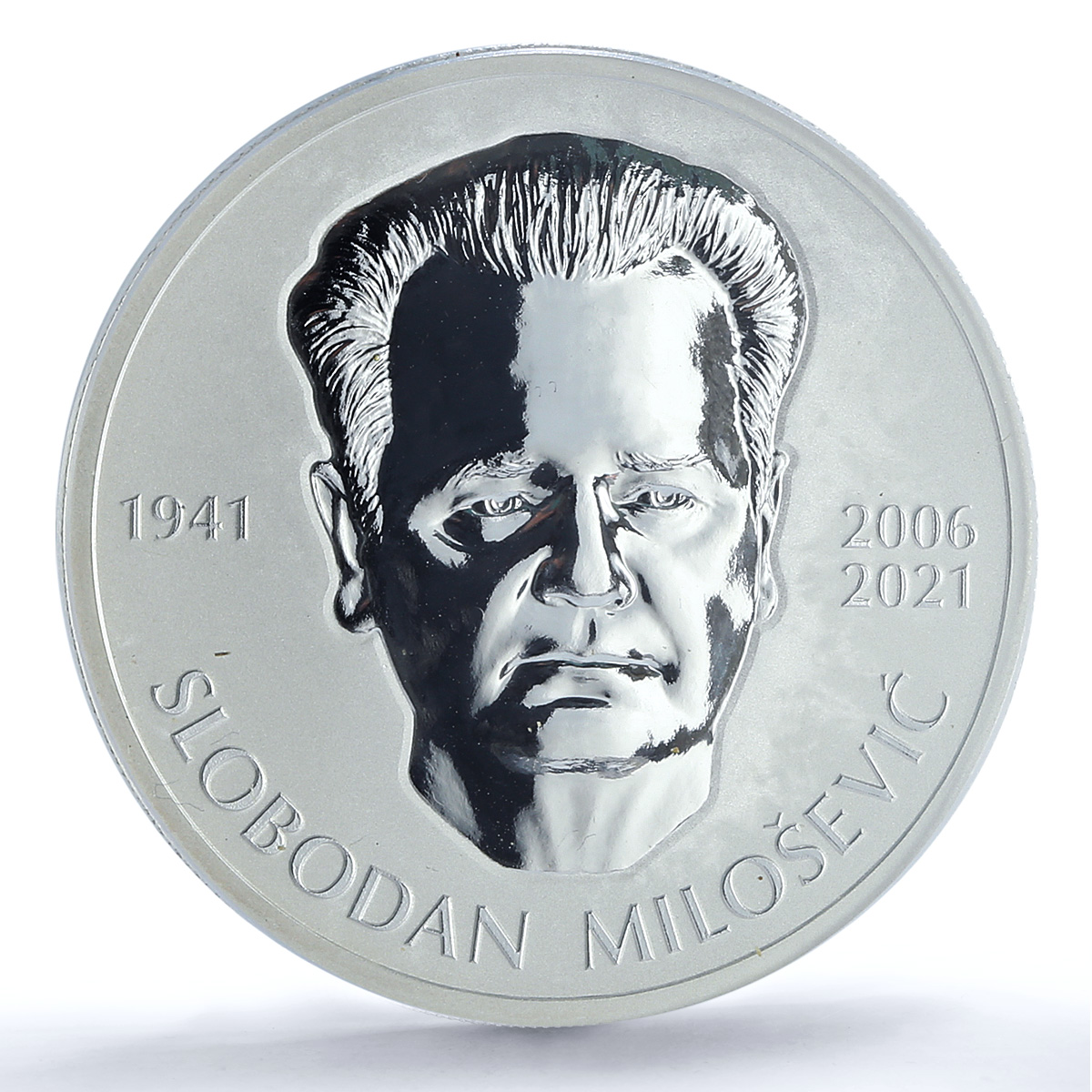 Chad 5000 francs Milosevic Yugoslavia Communism PR 69 PCGS silver coin 2021 Chad 5000 francs Milosevic Yugoslavia Communism PR 69 PCGS silver coin 2021