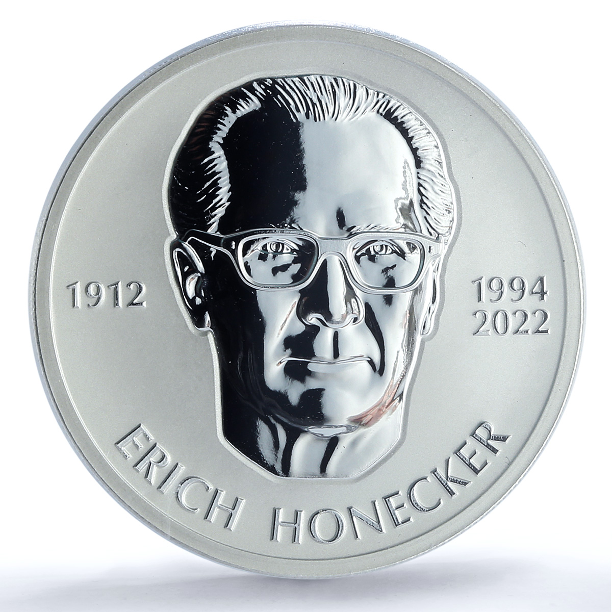Chad 5000 francs Erich Honecker GDR DDR Communism PR 70 PCGS silver coin 2022 Chad 5000 francs Erich Honecker GDR DDR Communism PR 70 PCGS silver coin 2022