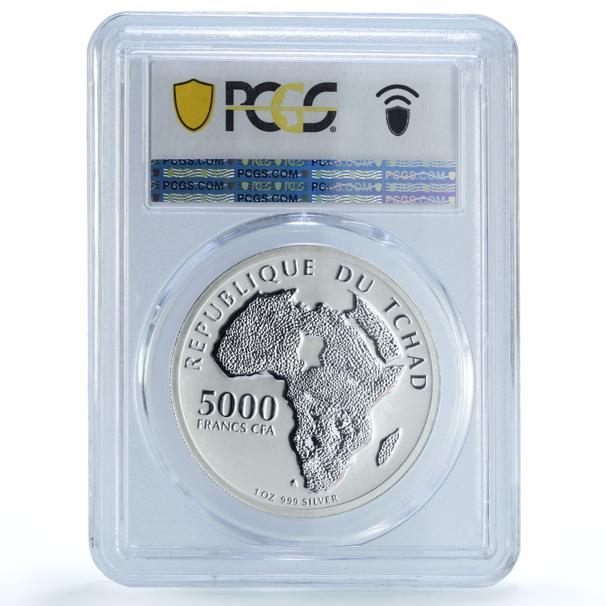 Chad 5000 francs Vladimir Lenin Revolutionary Communism PR 70 PCGS Ag coin 2020