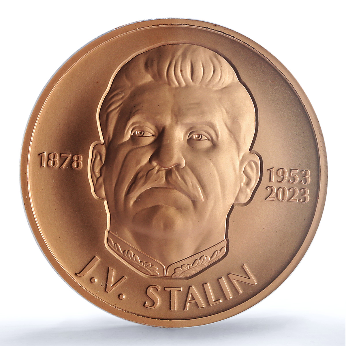 Chad 100 francs Joseph Stalin History USSR Communism MS 70 PCGS copper coin 2023 Chad 100 francs Joseph Stalin History USSR Communism MS 70 PCGS copper coin 2023