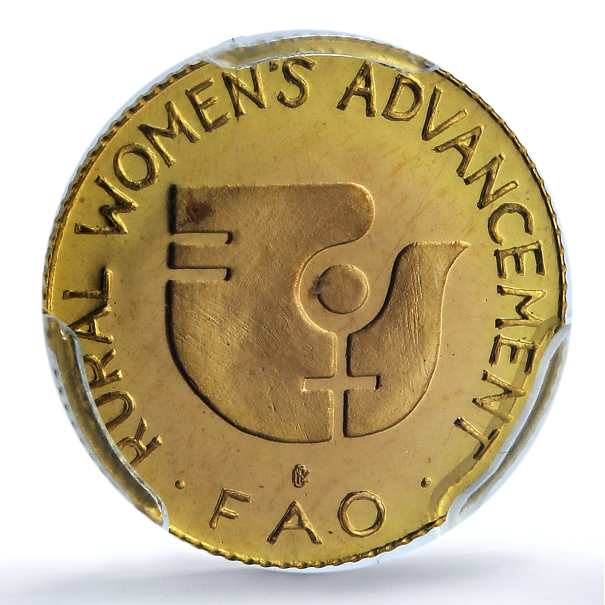 Tonga 20 paanga Rural Women Advancement KM-65 FAO PR 67 PCGS gold coin 1980 Tonga 20 paanga Rural Women Advancement KM-65 FAO PR 67 PCGS gold coin 1980