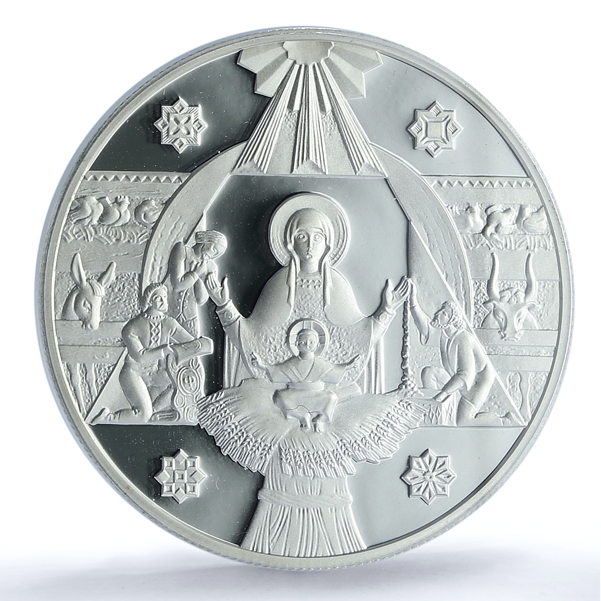 Ukraine 10 hryvnias Christmas KM-85 Religion Holiday PR 70 PCGS silver coin 1999 Ukraine 10 hryvnias Christmas KM-85 Religion Holiday PR 70 PCGS silver coin 1999