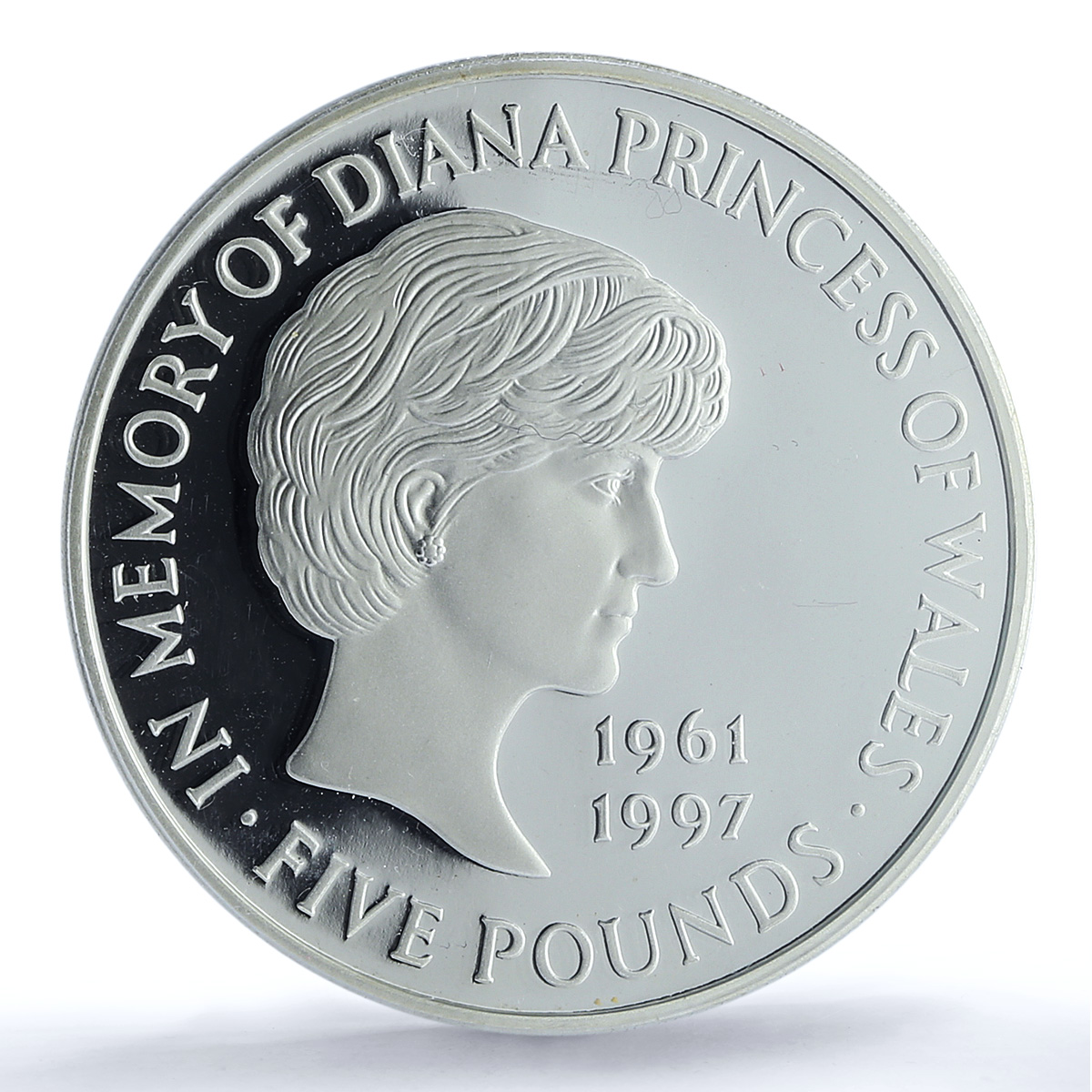 Great Britain 5 pounds Princess Diana Wales KM-997a PR 69 PCGS silver coin 1999 Great Britain 5 pounds Princess Diana Wales KM-997a PR 69 PCGS silver coin 1999