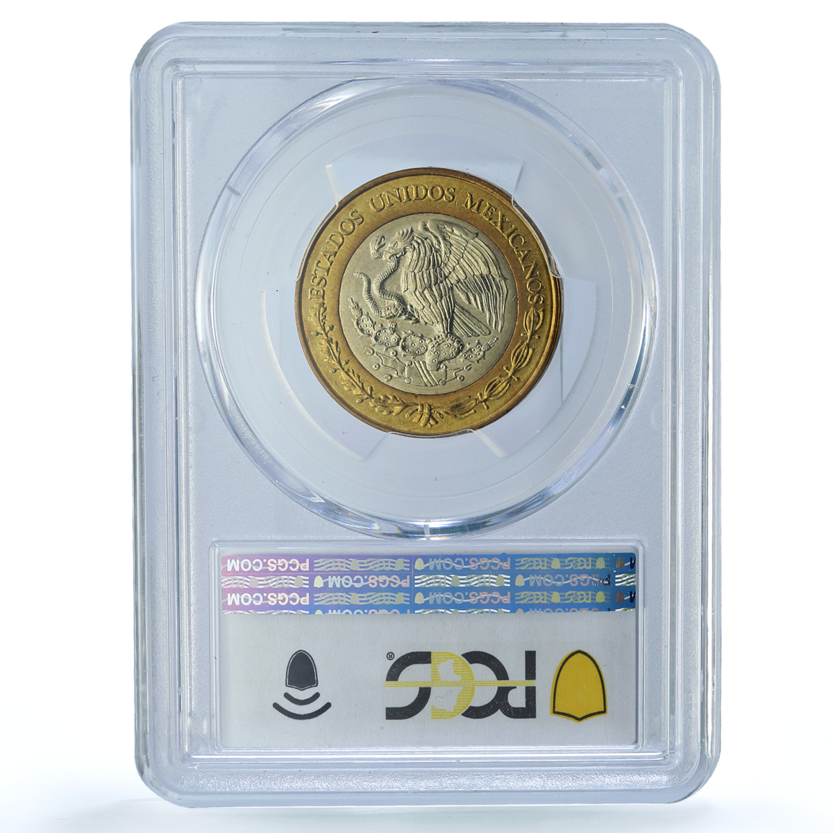 Mexico 10 pesos Millennium Aztec Rev. KM-636 MS 67 PCGS bimetal coin 2000 Mexico 10 pesos Millennium Aztec Rev. KM-636 MS 67 PCGS bimetal coin 2000